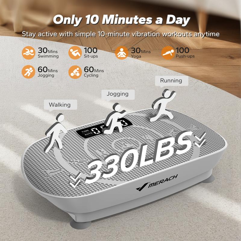 Compact Vibration Exercise Machine for Home Fitness
