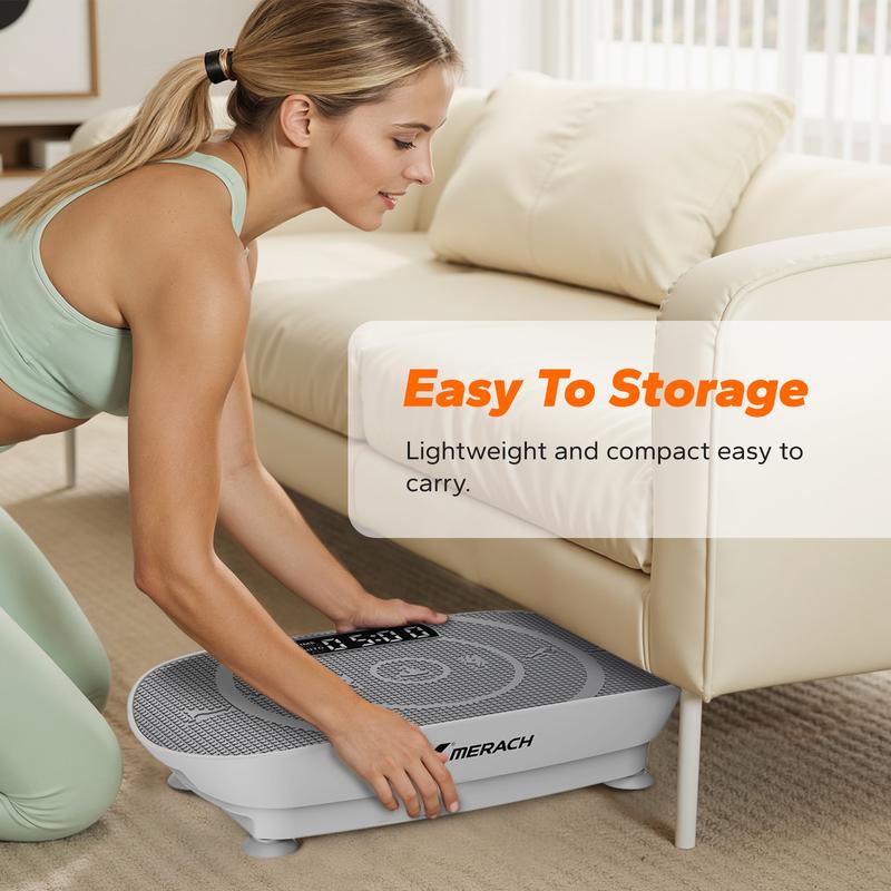 Compact Vibration Exercise Machine for Home Fitness