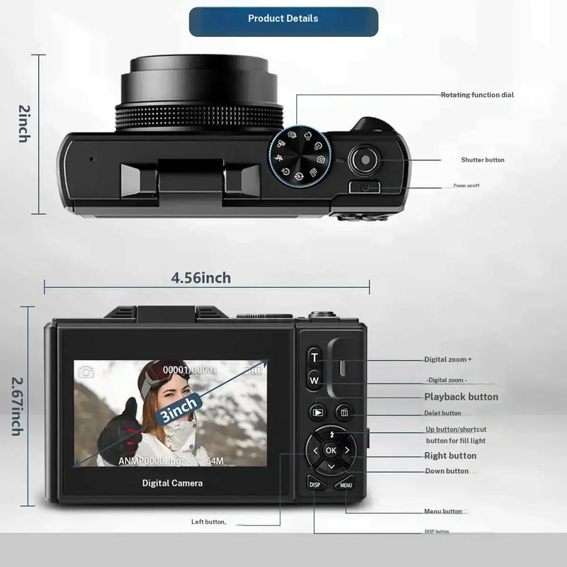 64MP 4K Travel Camera