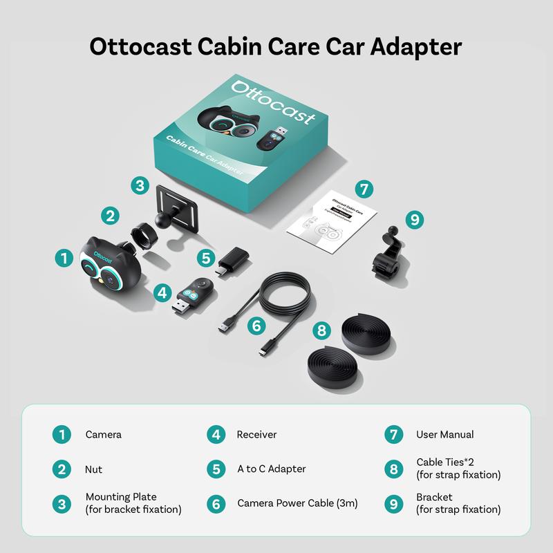 Baby Car Camera &Wireless CarPlay Adapter